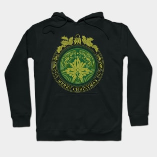 Merry Christmas green ornament Hoodie